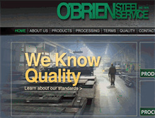 Tablet Screenshot of obriensteel.com